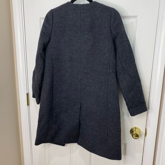 Madewell grey button front peacoat, size x small - Picture 11 of 16
